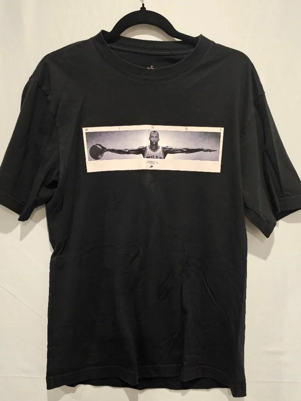 Jordan Wings T Shirt Men's Black Size S Graphic Tee